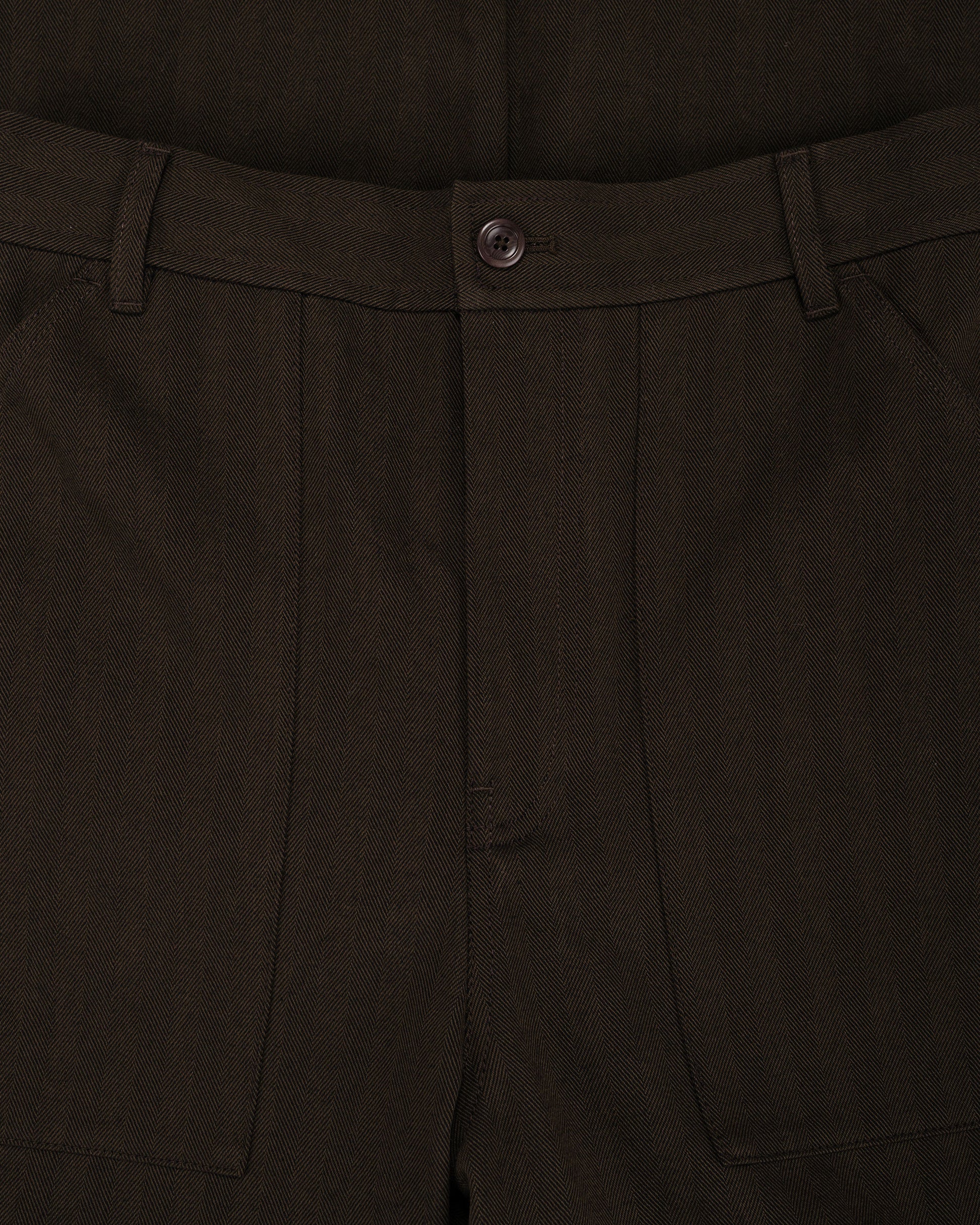 lost & found Norse Projects Norse Projects Kvitfjell Relaxed Cotton Wool Herringbone Pant Delicioso Brown