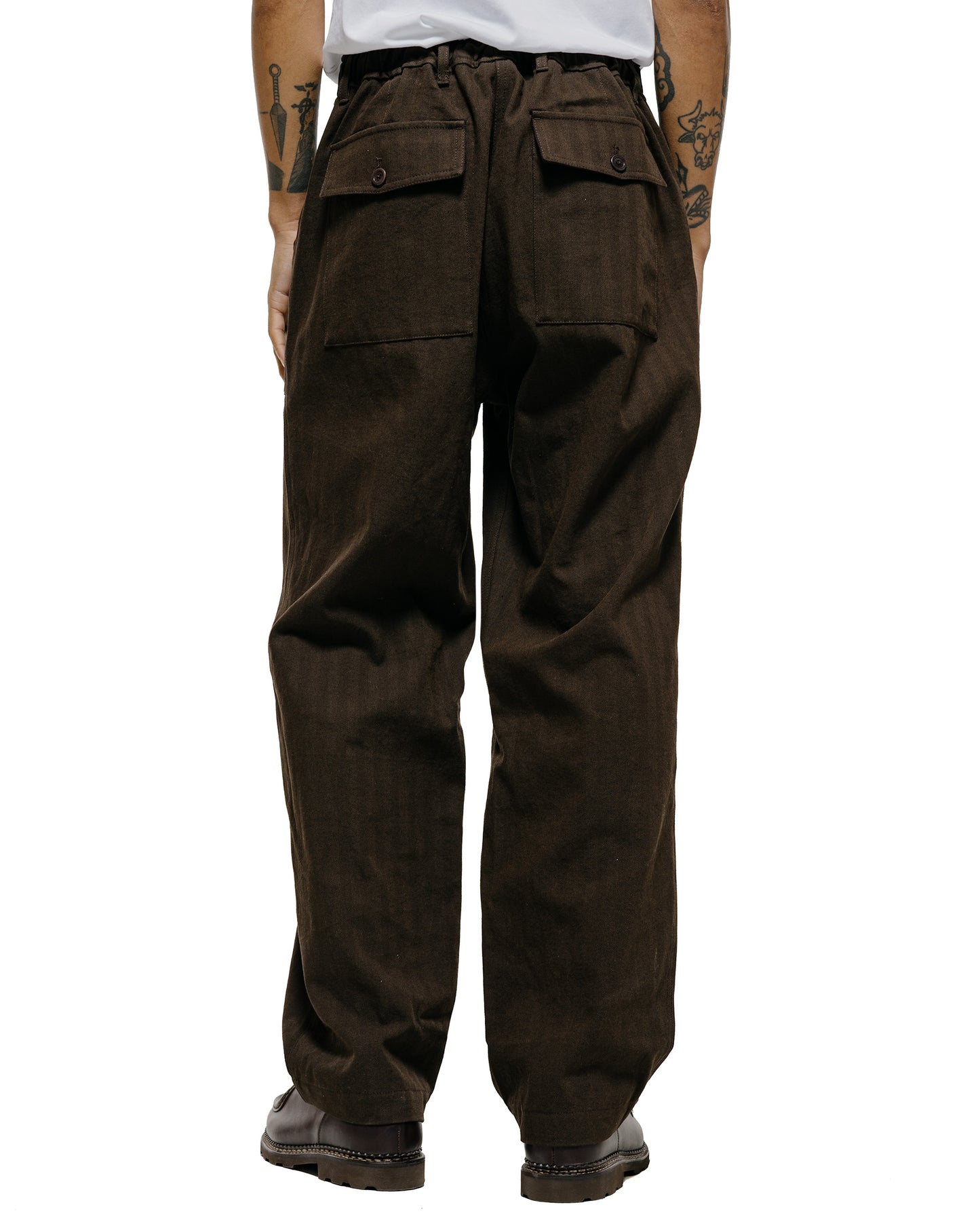 lost & found Norse Projects Norse Projects Kvitfjell Relaxed Cotton Wool Herringbone Pant Delicioso Brown