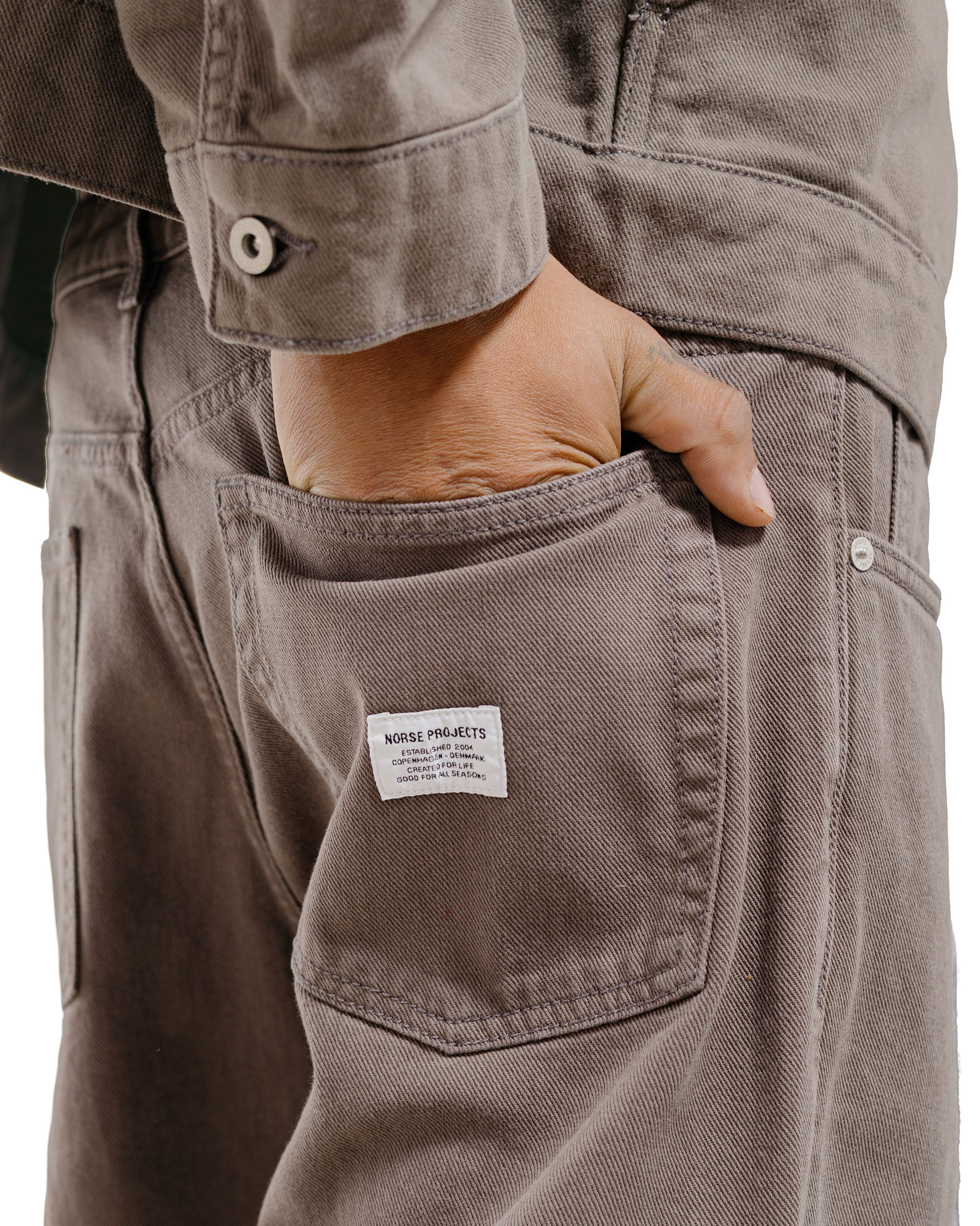 lost & found Norse Projects Norse Projects Lost & Found Korshavn Relaxed 5 Pocket Magnet Grey