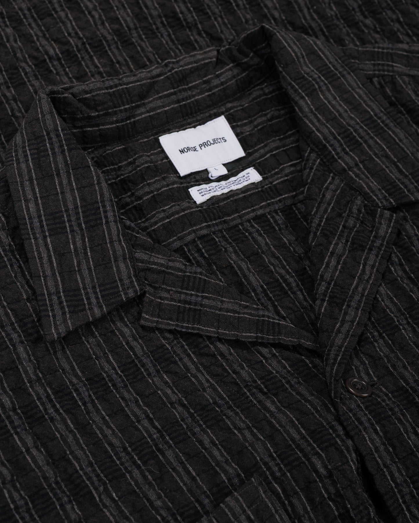 lost & found Norse Projects Norse Projects Mols Check SS Camp Shirt Delicioso Brown