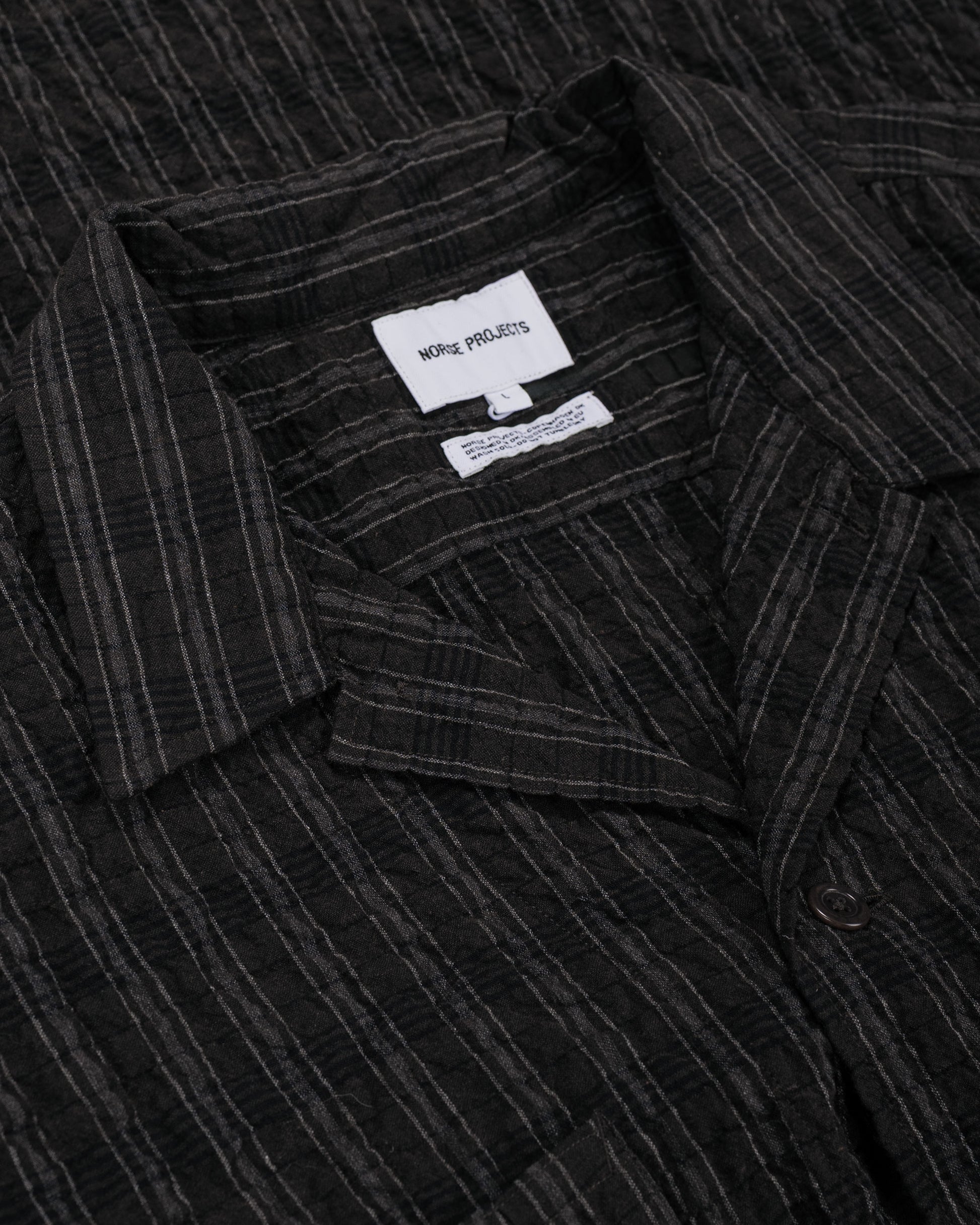 lost & found Norse Projects Norse Projects Mols Check SS Camp Shirt Delicioso Brown