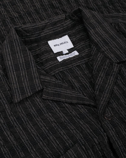 lost & found Norse Projects Norse Projects Mols Check SS Camp Shirt Delicioso Brown