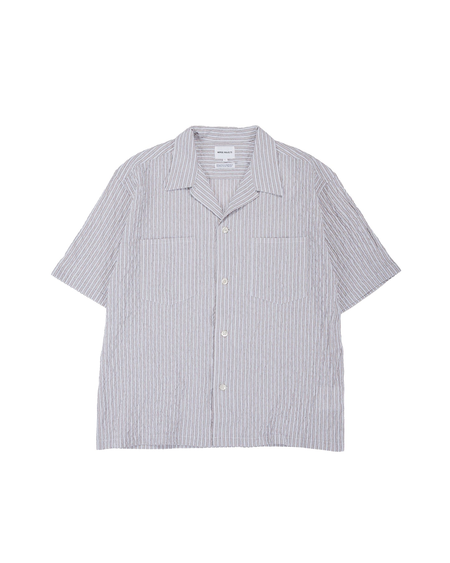 lost & found Norse Projects Norse Projects Mols Striped SS Camp Shirt Multi Color Stripe