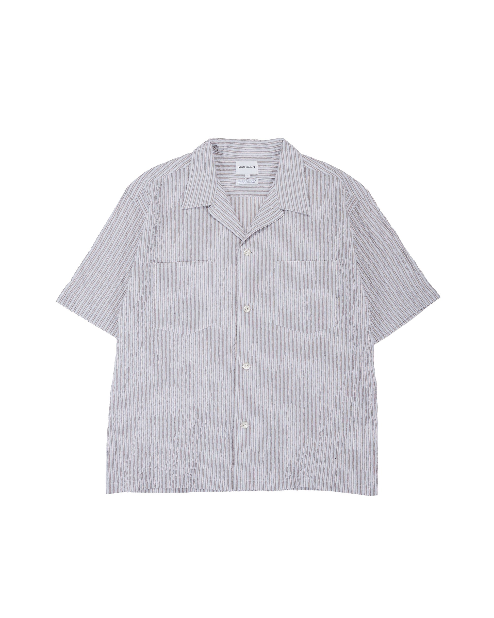lost & found Norse Projects Norse Projects Mols Striped SS Camp Shirt Multi Color Stripe