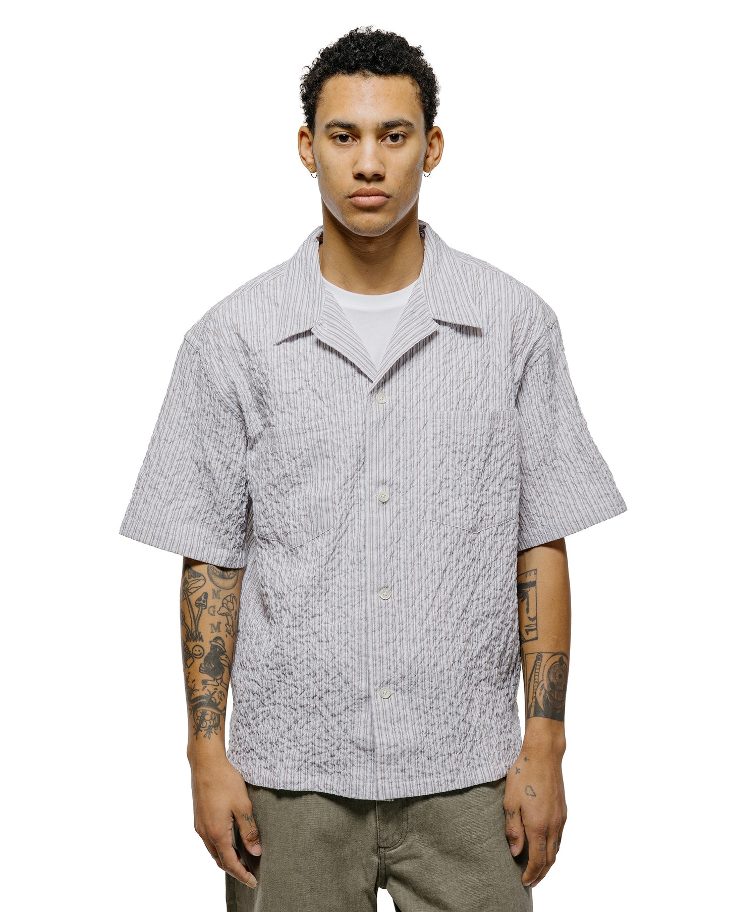lost & found Norse Projects Norse Projects Mols Striped SS Camp Shirt Multi Color Stripe