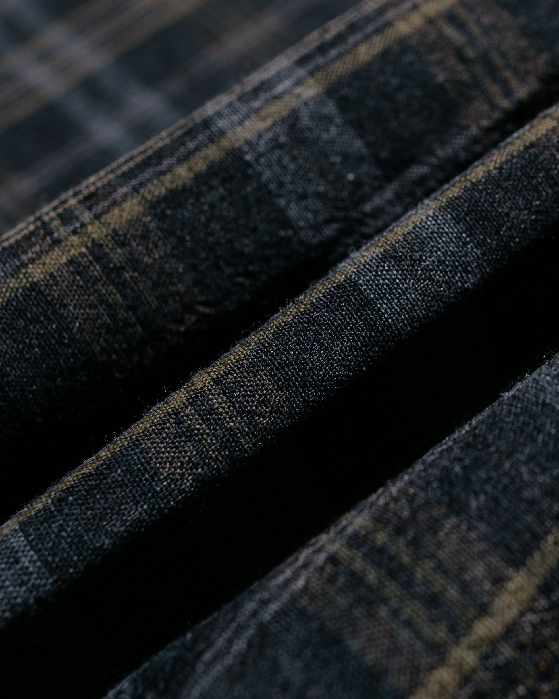 lost & found Norse Projects Norse Projects Ole Oversized Wool Check Shirt Charcoal Grey