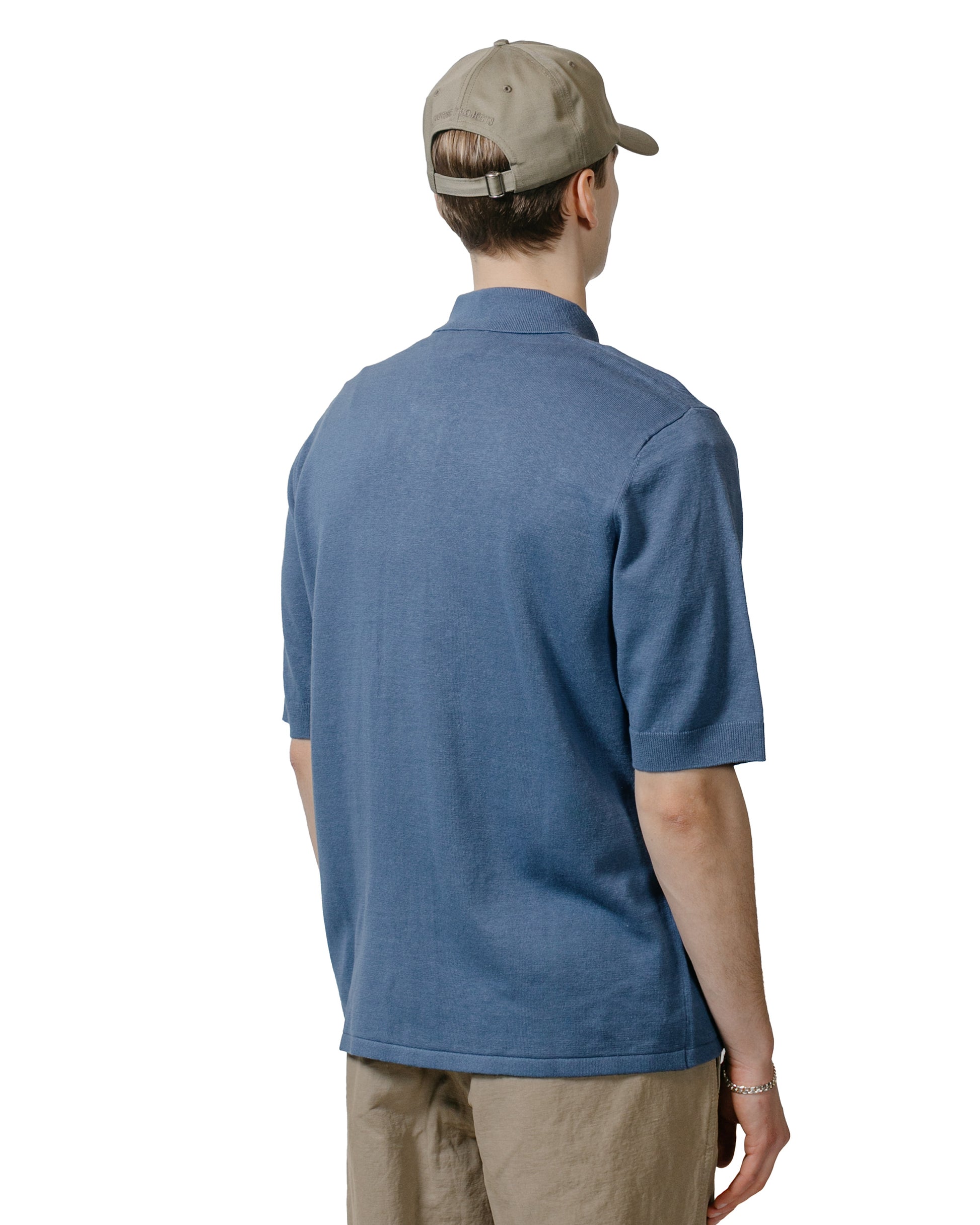 lost & found Norse Projects Norse Projects Rollo Cotton Linen SS Shirt Calcite Blue