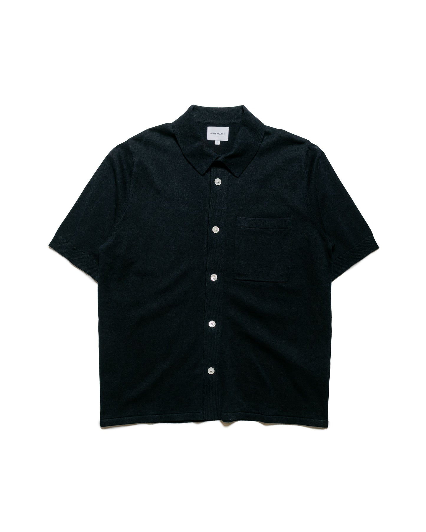 lost & found Norse Projects Norse Projects Rollo Cotton Linen SS Shirt Dark Navy