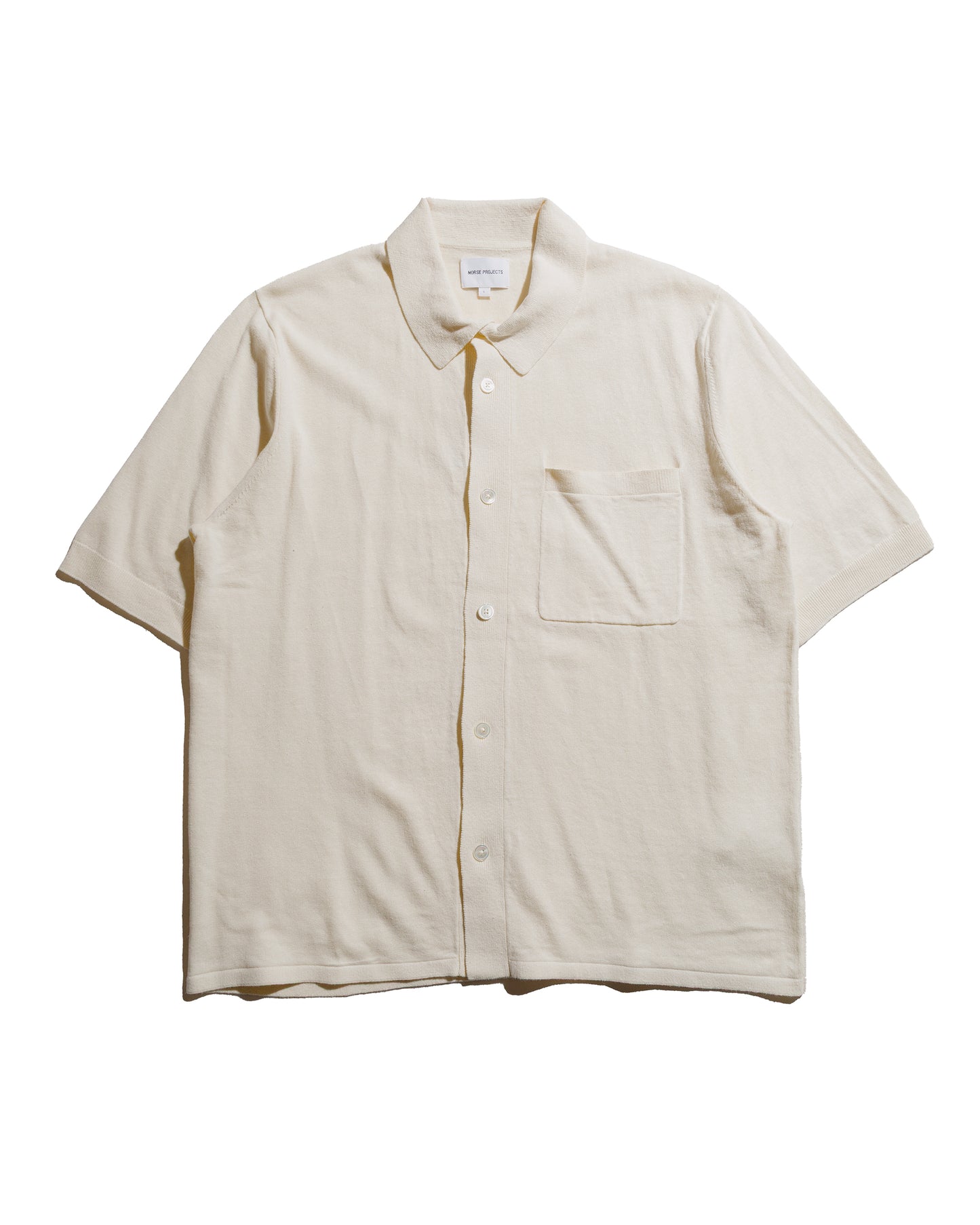 lost & found Norse Projects Norse Projects Rollo Cotton Linen SS Shirt Kit White