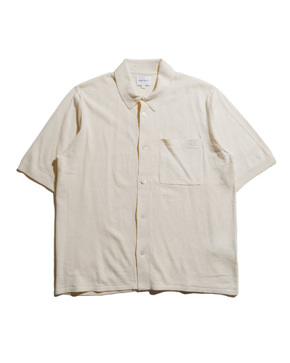 lost & found Norse Projects Norse Projects Rollo Cotton Linen SS Shirt Kit White