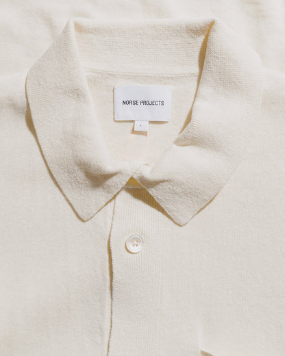 lost & found Norse Projects Norse Projects Rollo Cotton Linen SS Shirt Kit White