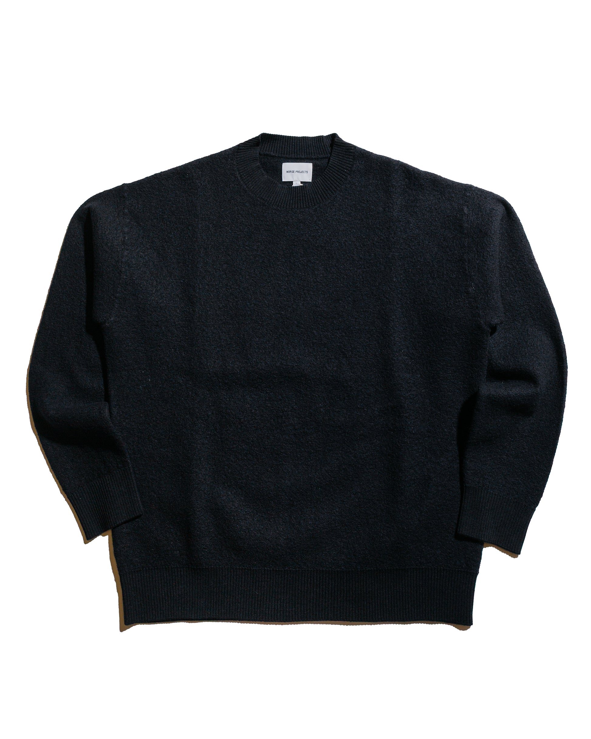 lost & found Norse Projects Norse Projects Rom Boiled Wool Crewneck Dark Navy