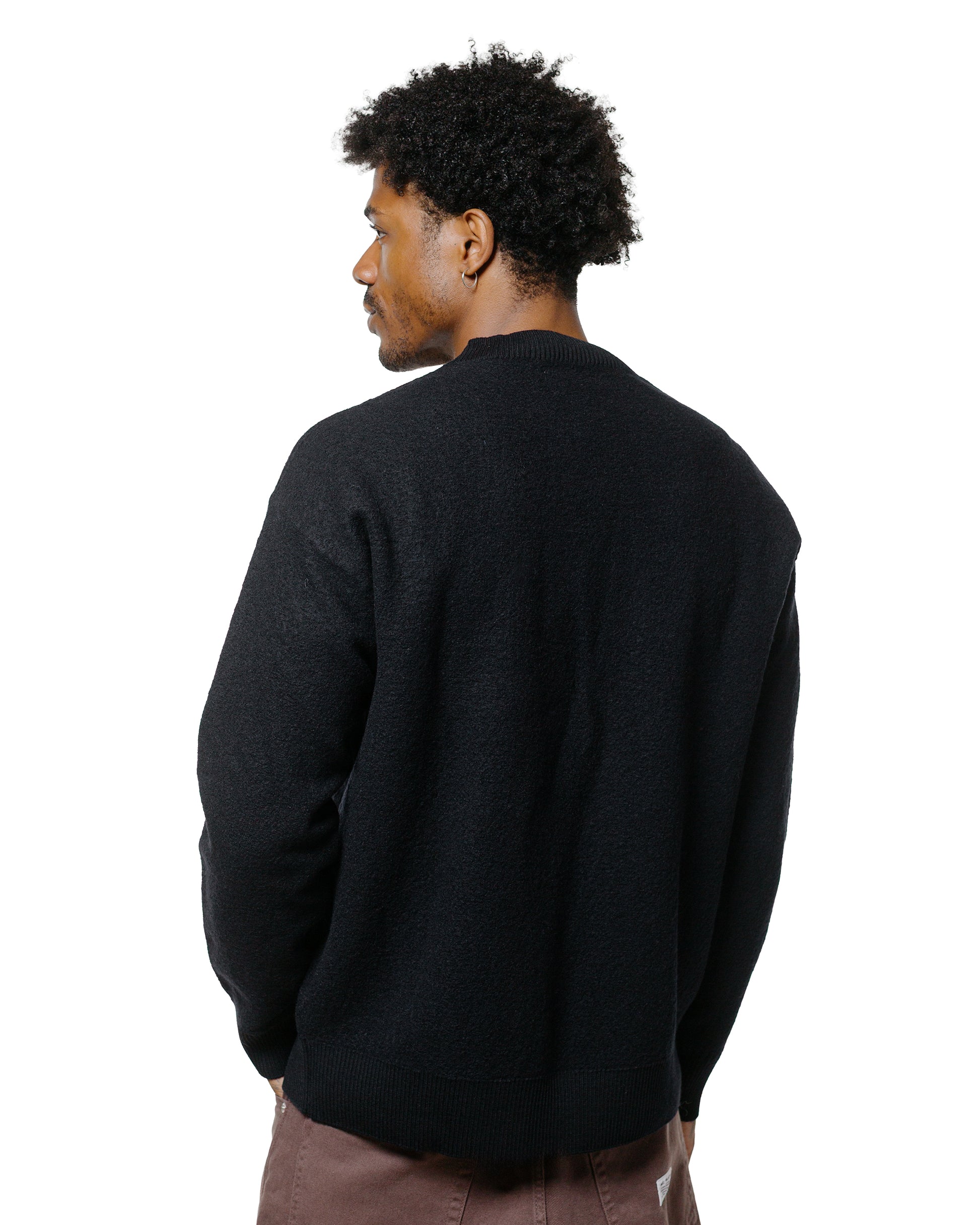 lost & found Norse Projects Norse Projects Rom Boiled Wool Crewneck Dark Navy