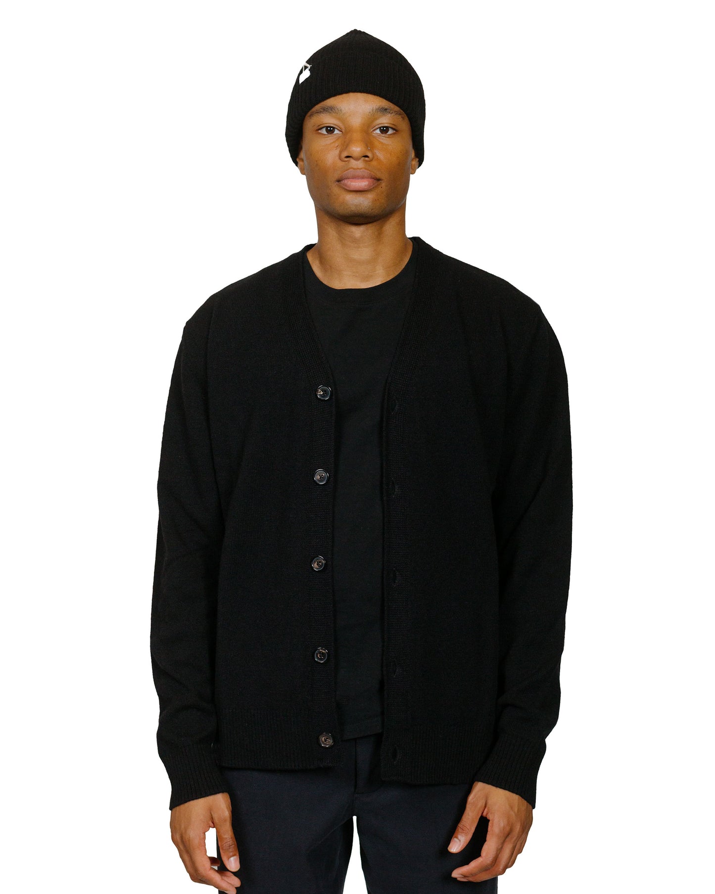 lost & found Norse Projects Norse Projects Standard Merino Lambswool Cardigan Black