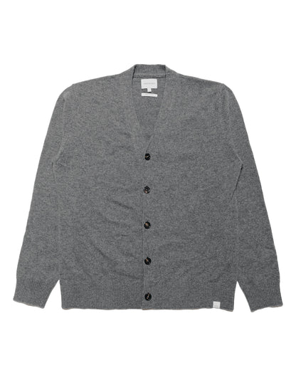 lost & found Norse Projects Norse Projects Standard Merino Lambswool Cardigan Grey Melange
