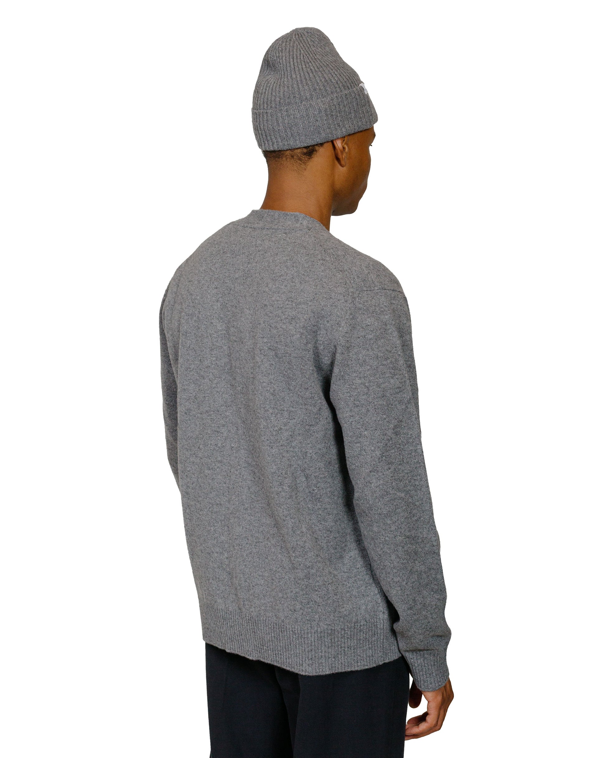 lost & found Norse Projects Norse Projects Standard Merino Lambswool Cardigan Grey Melange