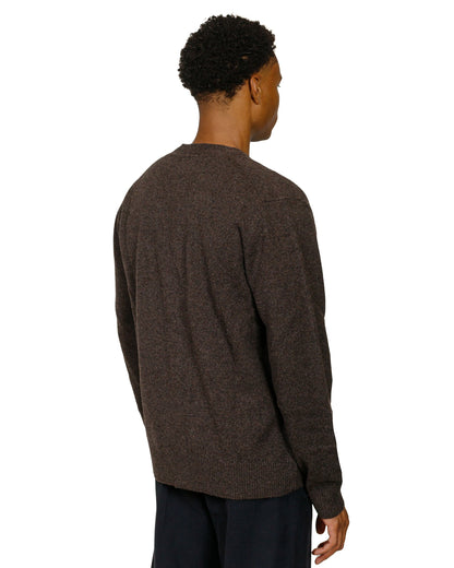 lost & found Norse Projects Norse Projects Standard Merino Lambswool Cardigan Heathland Brown