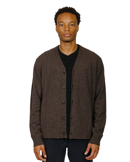 lost & found Norse Projects Norse Projects Standard Merino Lambswool Cardigan Heathland Brown