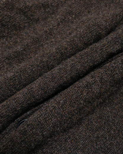 lost & found Norse Projects Norse Projects Standard Merino Lambswool Cardigan Heathland Brown