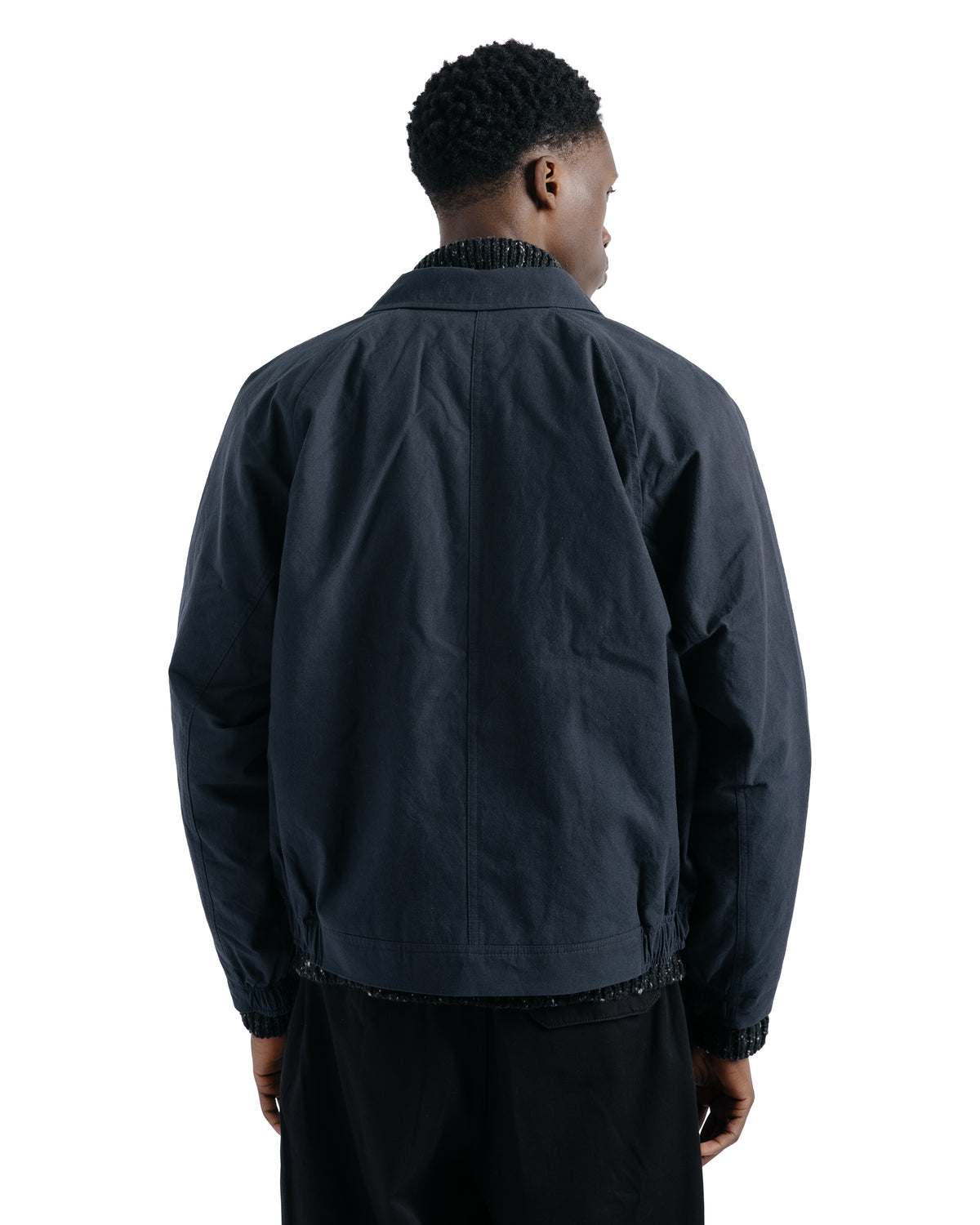 Norse Projects Stensholt Buff Cotton Blouson Dark Navy