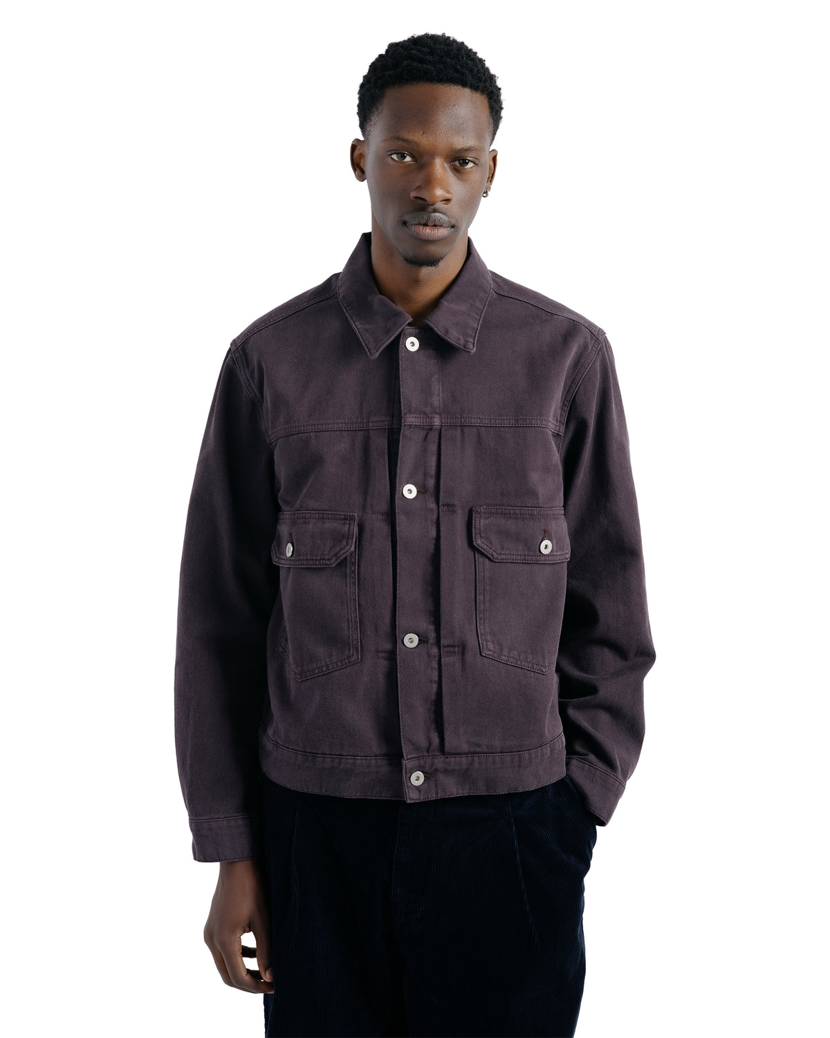 Norse Projects Storadal Heavy Twill Type II Jacket Darkest Purple