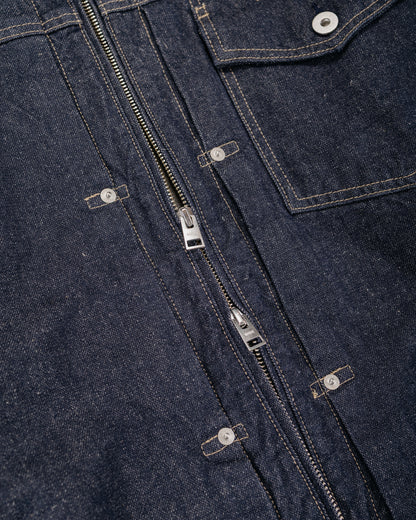 lost & found Norse Projects Norse Projects Svendborg Broken Twill Cotton Linen Denim Jacket Indigo