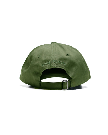 lost & found Norse Projects Norse Projects Twill Sports Cap Moss Green