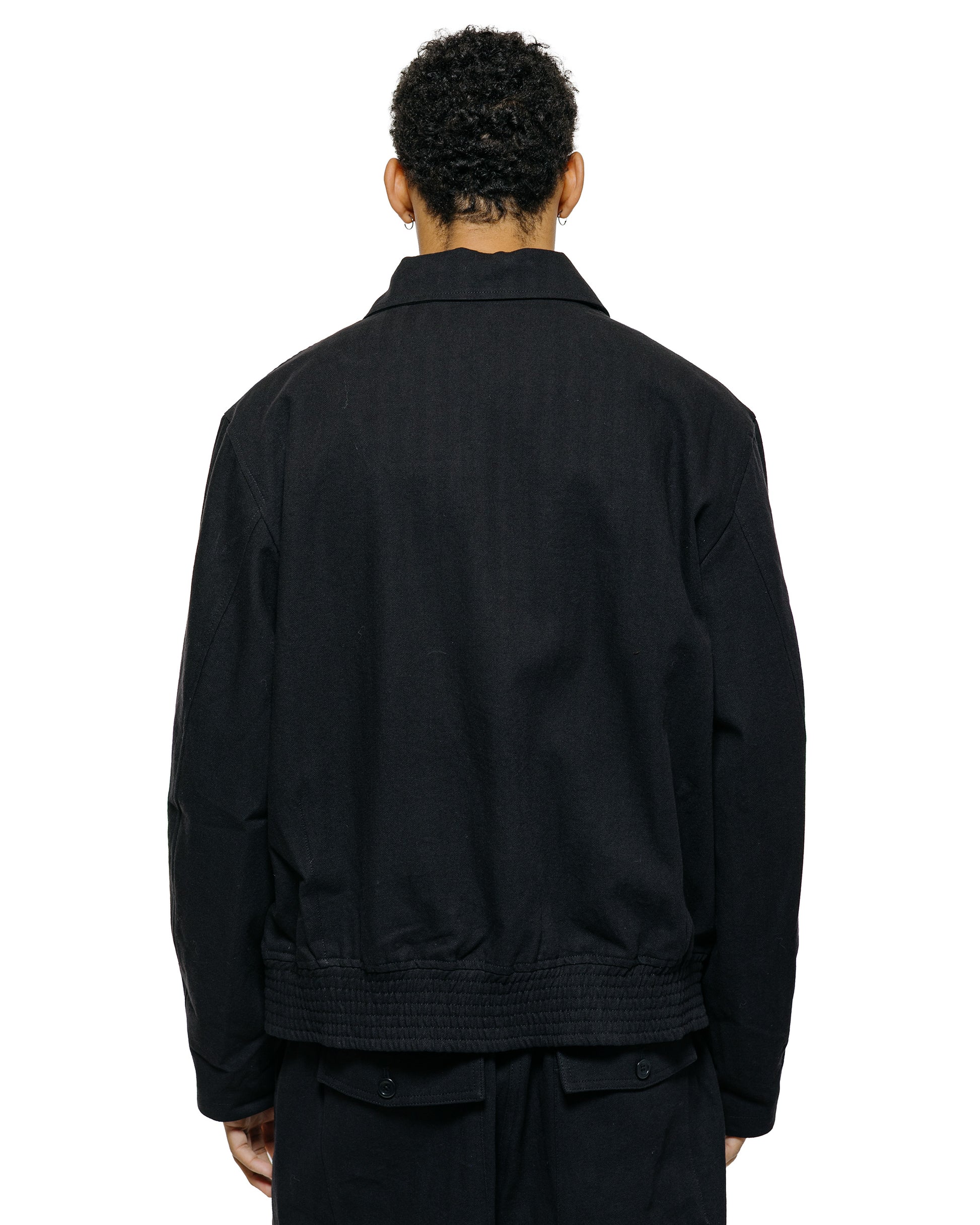 lost & found Norse Projects Norse Projects Vandel Herringbone Twill Flight Jacket All Black
