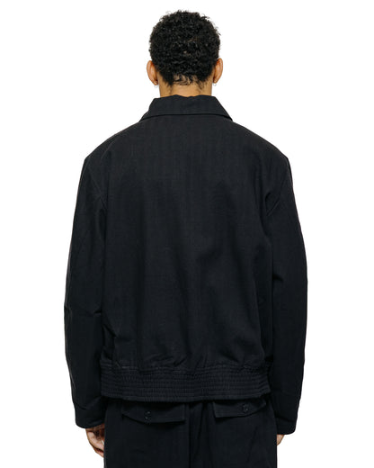 lost & found Norse Projects Norse Projects Vandel Herringbone Twill Flight Jacket All Black