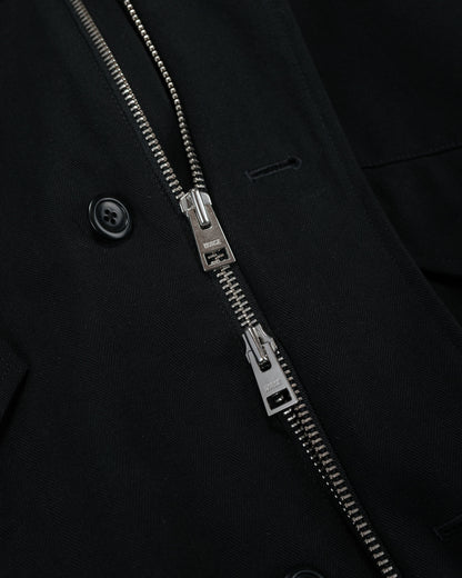 lost & found Norse Projects Norse Projects Vandel Herringbone Twill Flight Jacket All Black