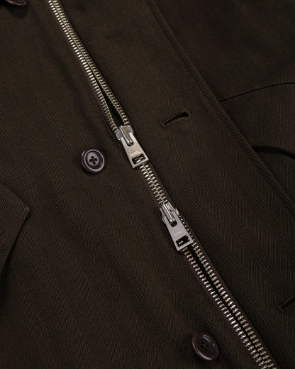 lost & found Norse Projects Norse Projects Vandel Herringbone Twill Flight Jacket Delicioso Brown