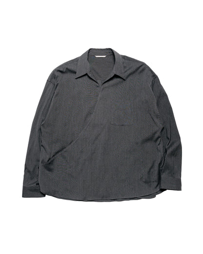 Old Joe Asymmetry Front Tunic Shirts (Long-Sleeve) Graphite