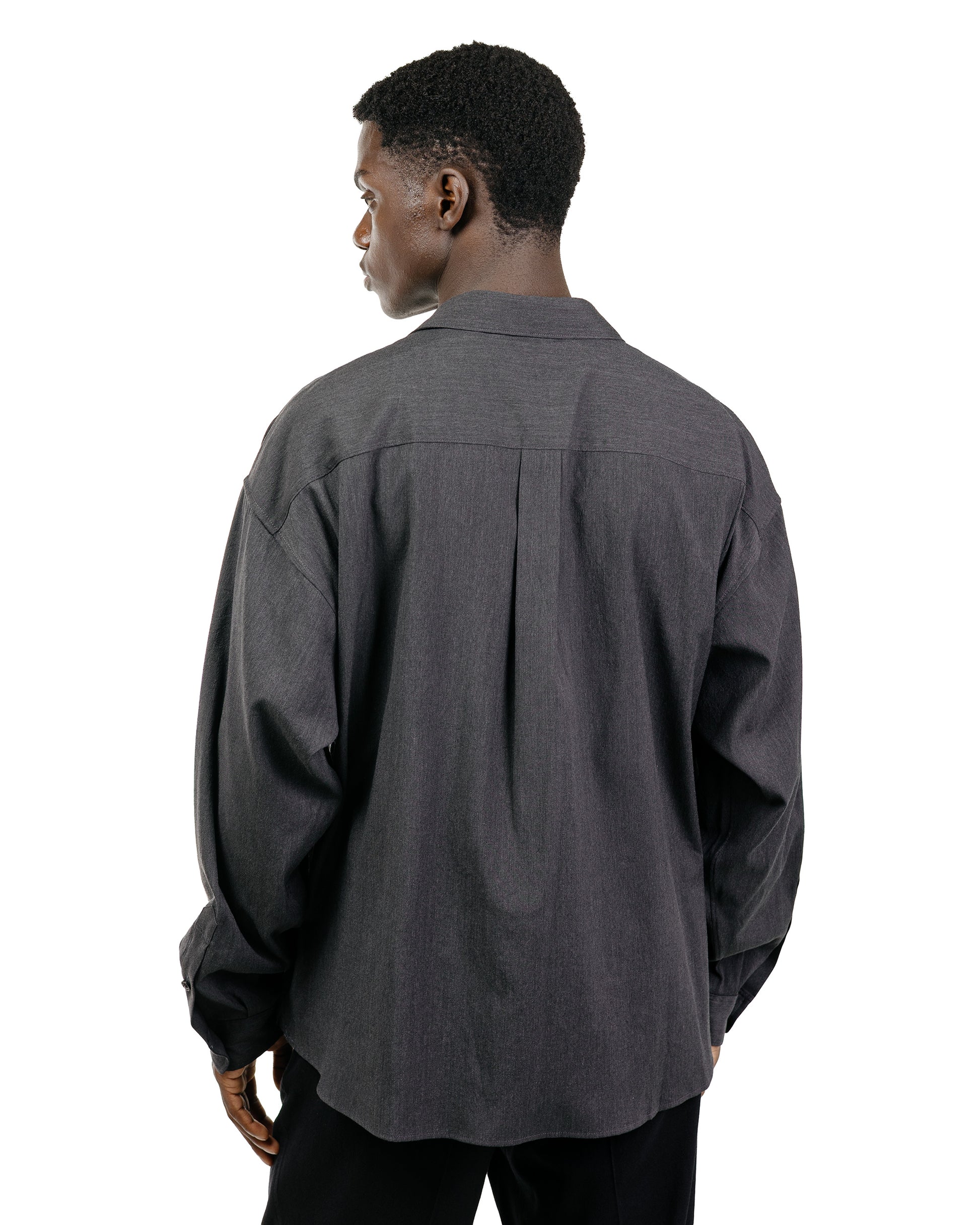 Old Joe Asymmetry Front Tunic Shirts (Long-Sleeve) Graphite
