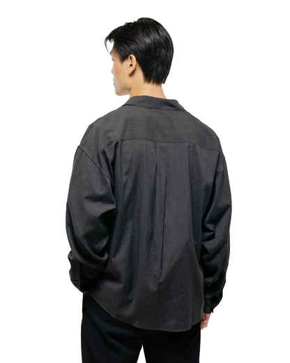 Old Joe Asymmetry Front Tunic Shirts (Long-Sleeve) Graphite