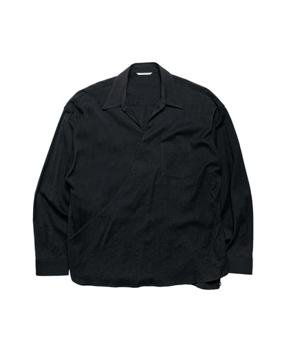 Old Joe Asymmetry Front Tunic Shirts (Long-Sleeve) Onyx
