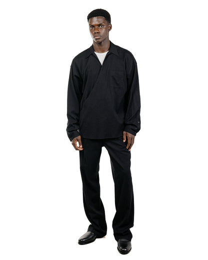 Old Joe Asymmetry Front Tunic Shirts (Long-Sleeve) Onyx