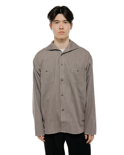 Old Joe Camp Collar Marine Shirts Long Sleeve Nutmeg