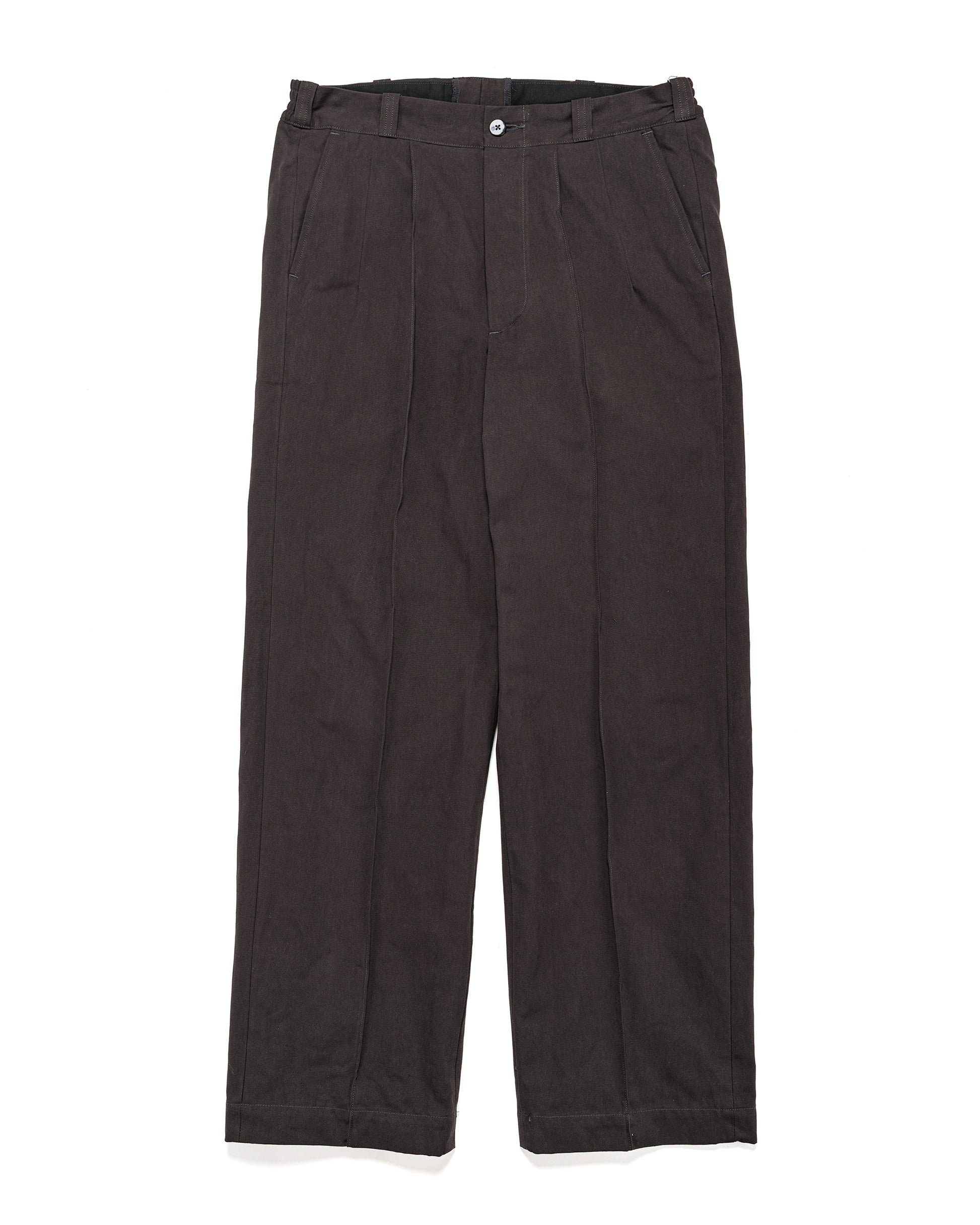 lost & found Old Joe Old Joe Front Tuck Army Trouser Black