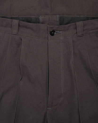 lost & found Old Joe Old Joe Front Tuck Army Trouser Black