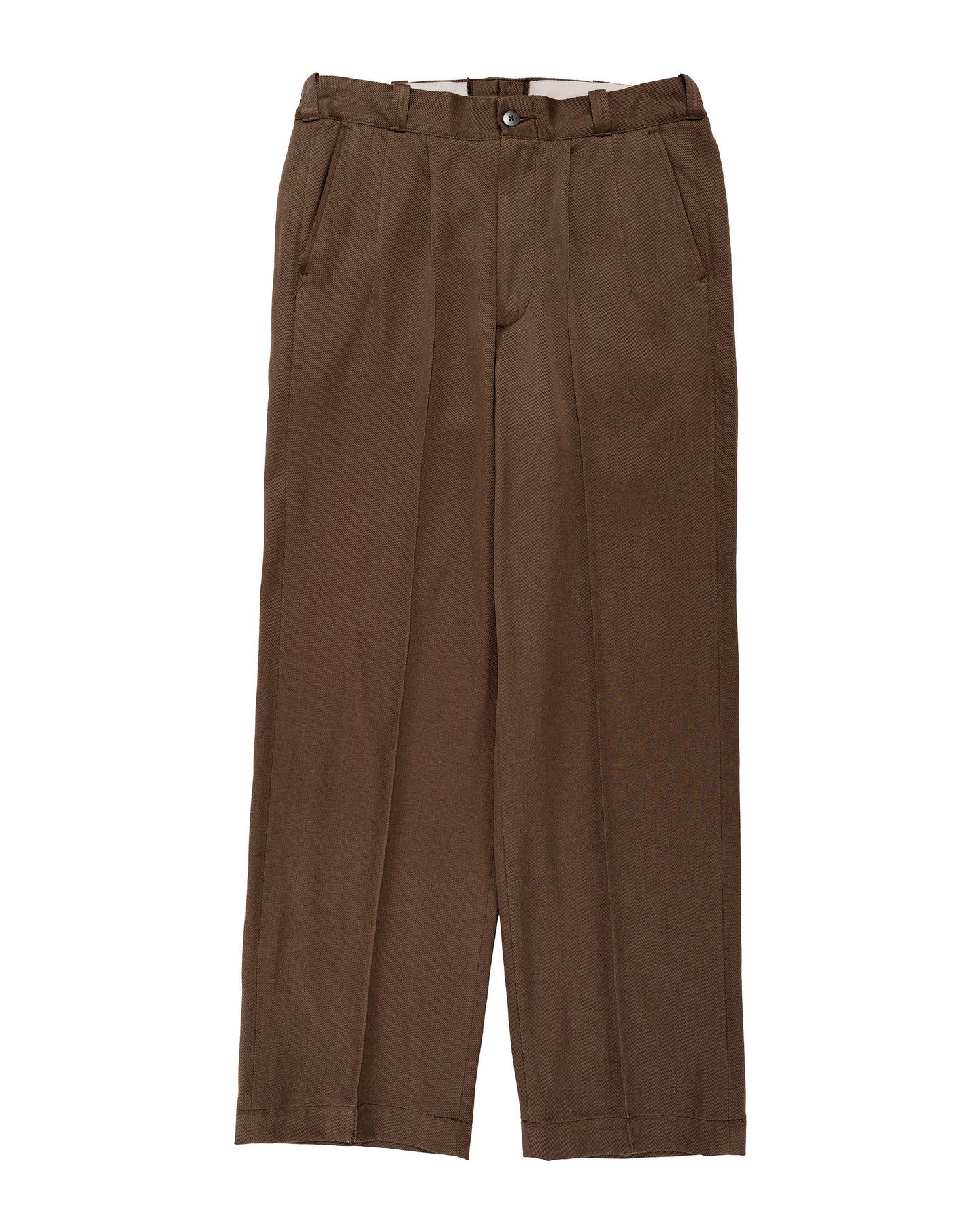 Old Joe Front Tuck Army Trouser Coffee