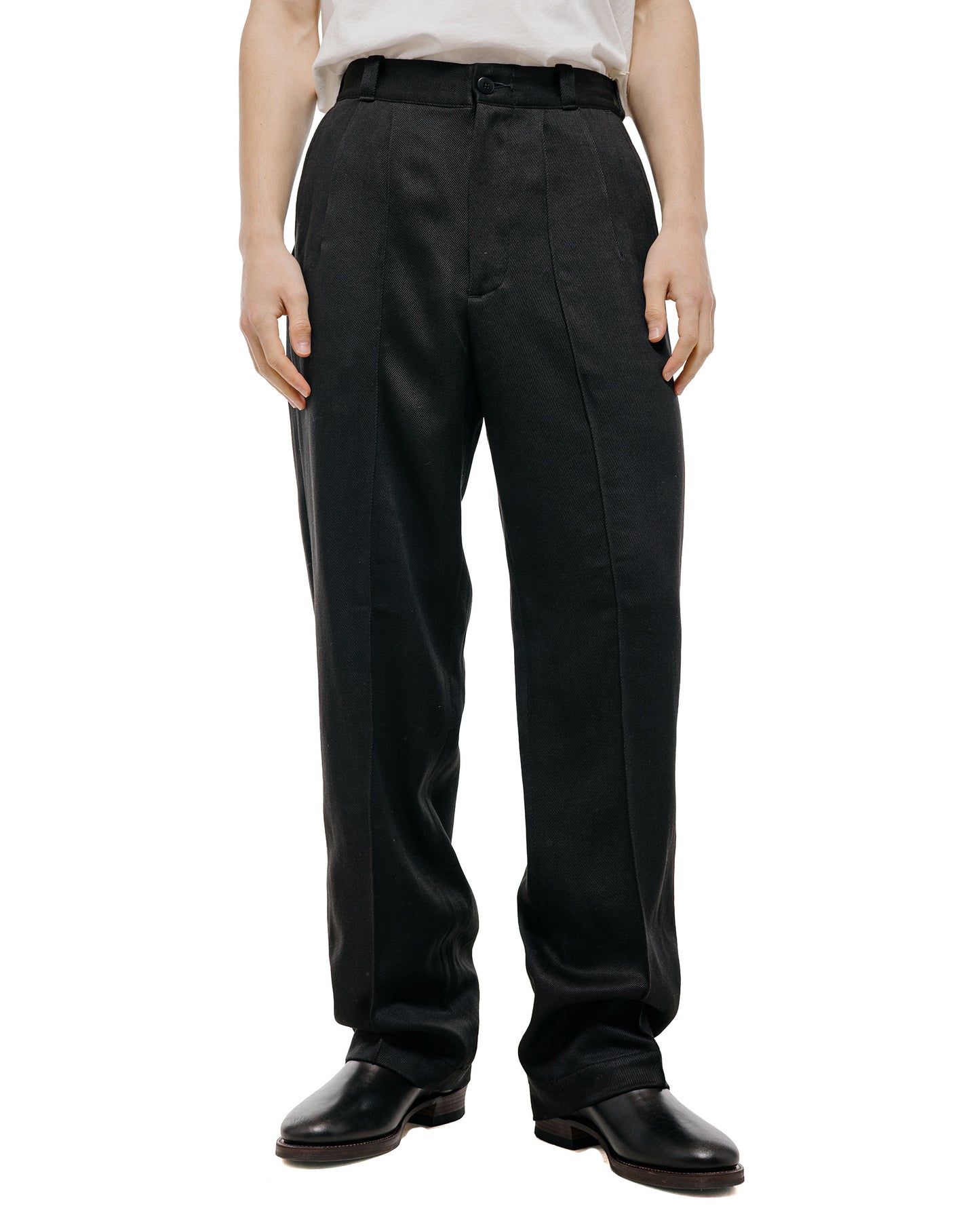 Old Joe Front Tuck Army Trouser Onyx