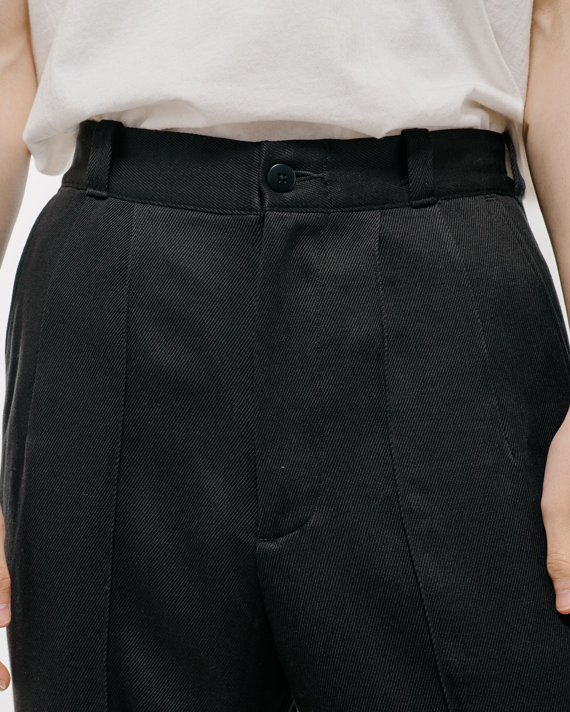 Old Joe Front Tuck Army Trouser Onyx