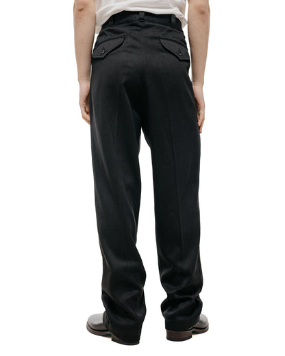 Old Joe Front Tuck Army Trouser Onyx