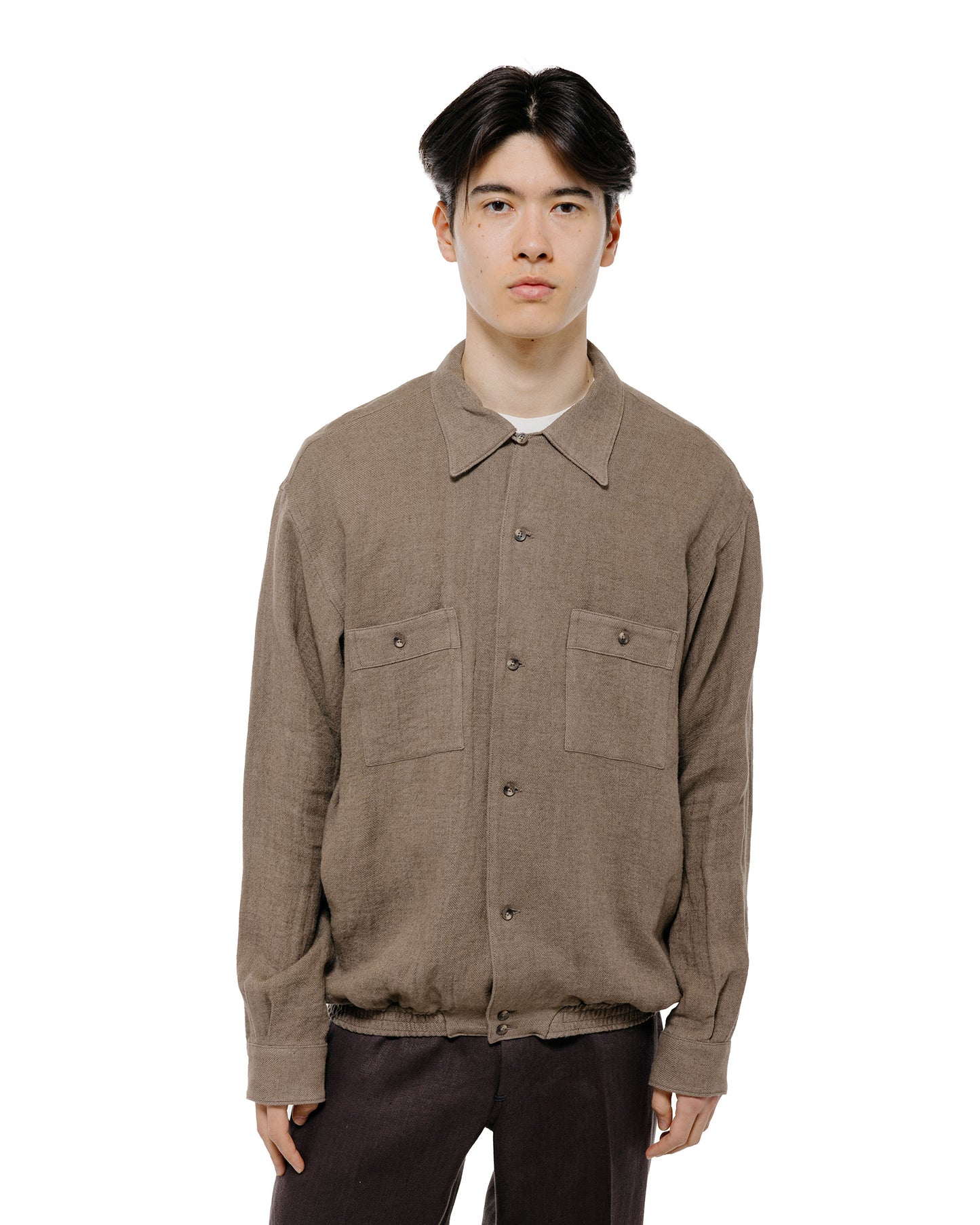 Old Joe Gathered Waist Marlboro Shirts Long Sleeve Dune