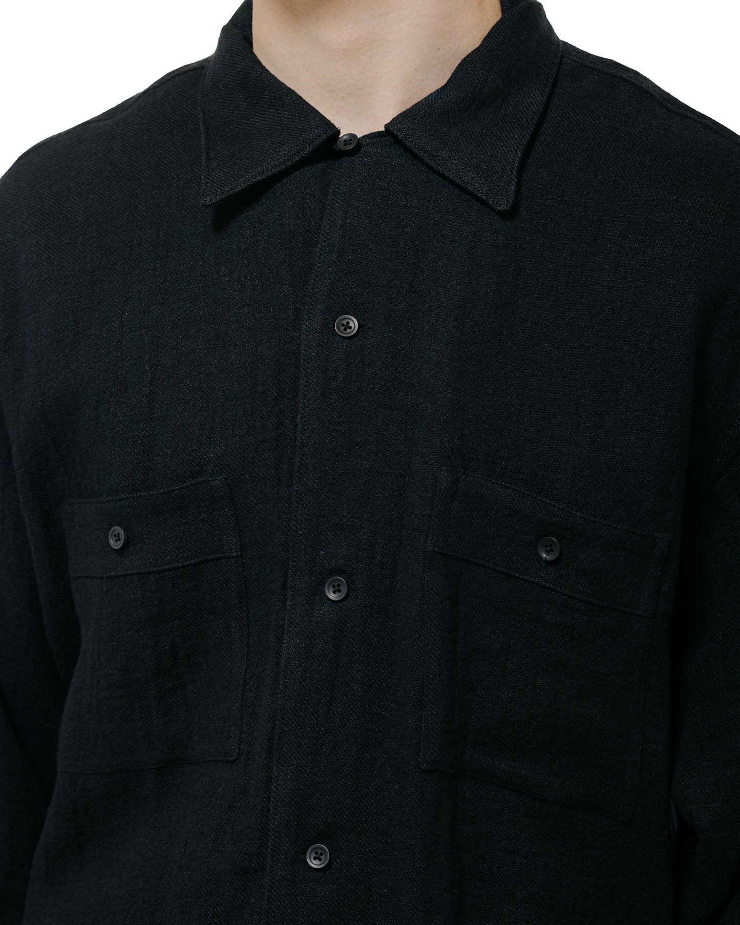 Old Joe Gathered Waist Marlboro Shirts Long Sleeve Onyx