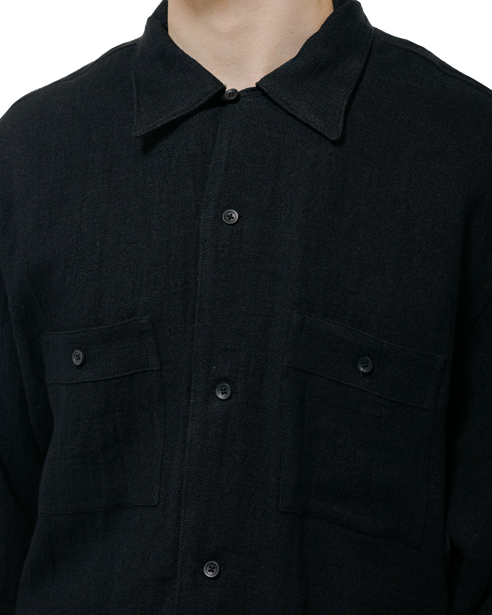 Old Joe Gathered Waist Marlboro Shirts Long Sleeve Onyx