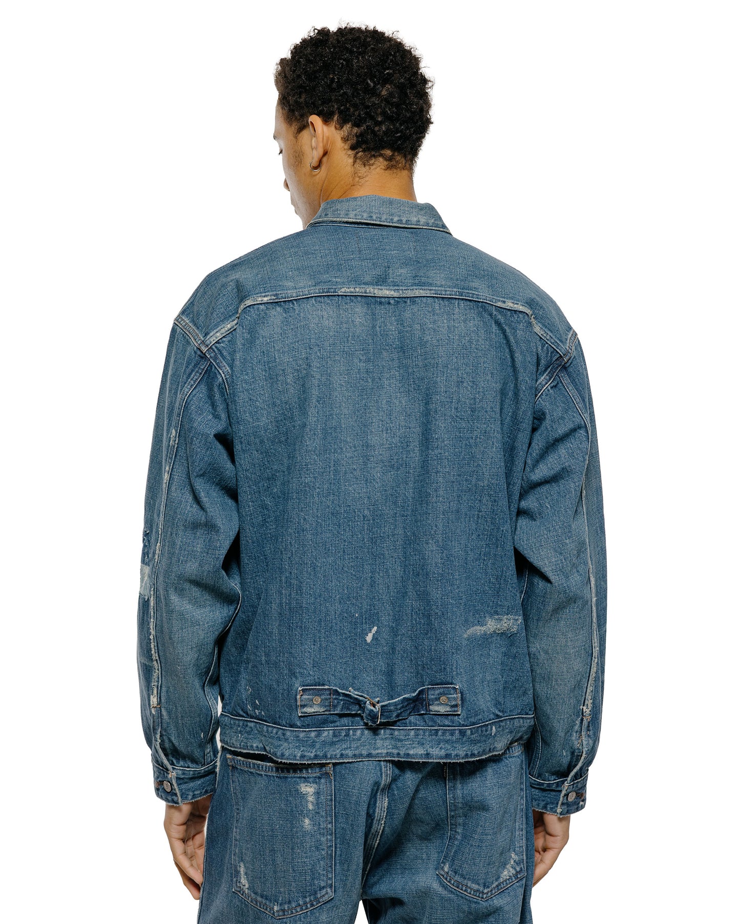 lost & found Old Joe Old Joe One Pocket Jean Jacket (Scar Face & Paint) Indigo