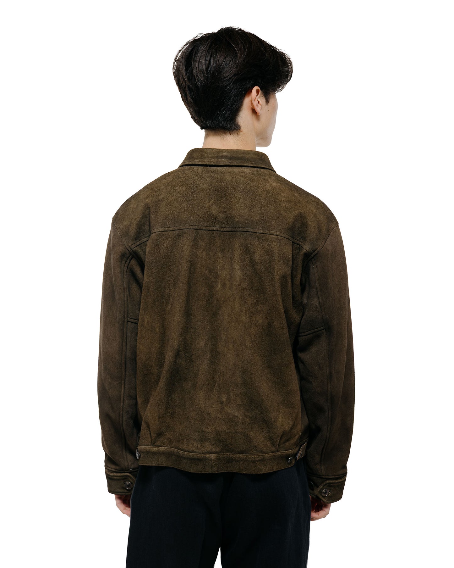 Old Joe Patina Deer Skin Jean Jacket Suede Oak Suede