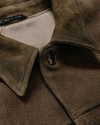 Old Joe Patina Deer Skin Jean Jacket Suede Oak Suede