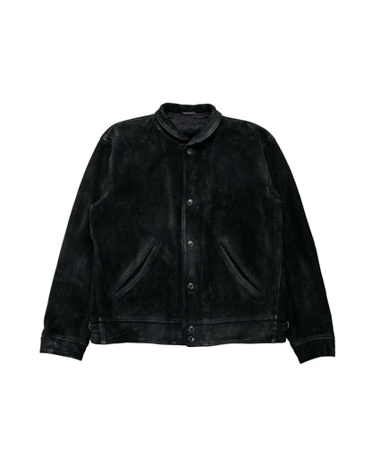 Old Joe Patina Horse-Hide Cossack Jacket Rough Out Patina Black